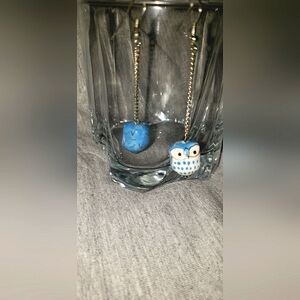 Blue Owl earrings-fashion jewelry